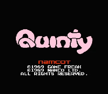 Quinty (Japan) screen shot title